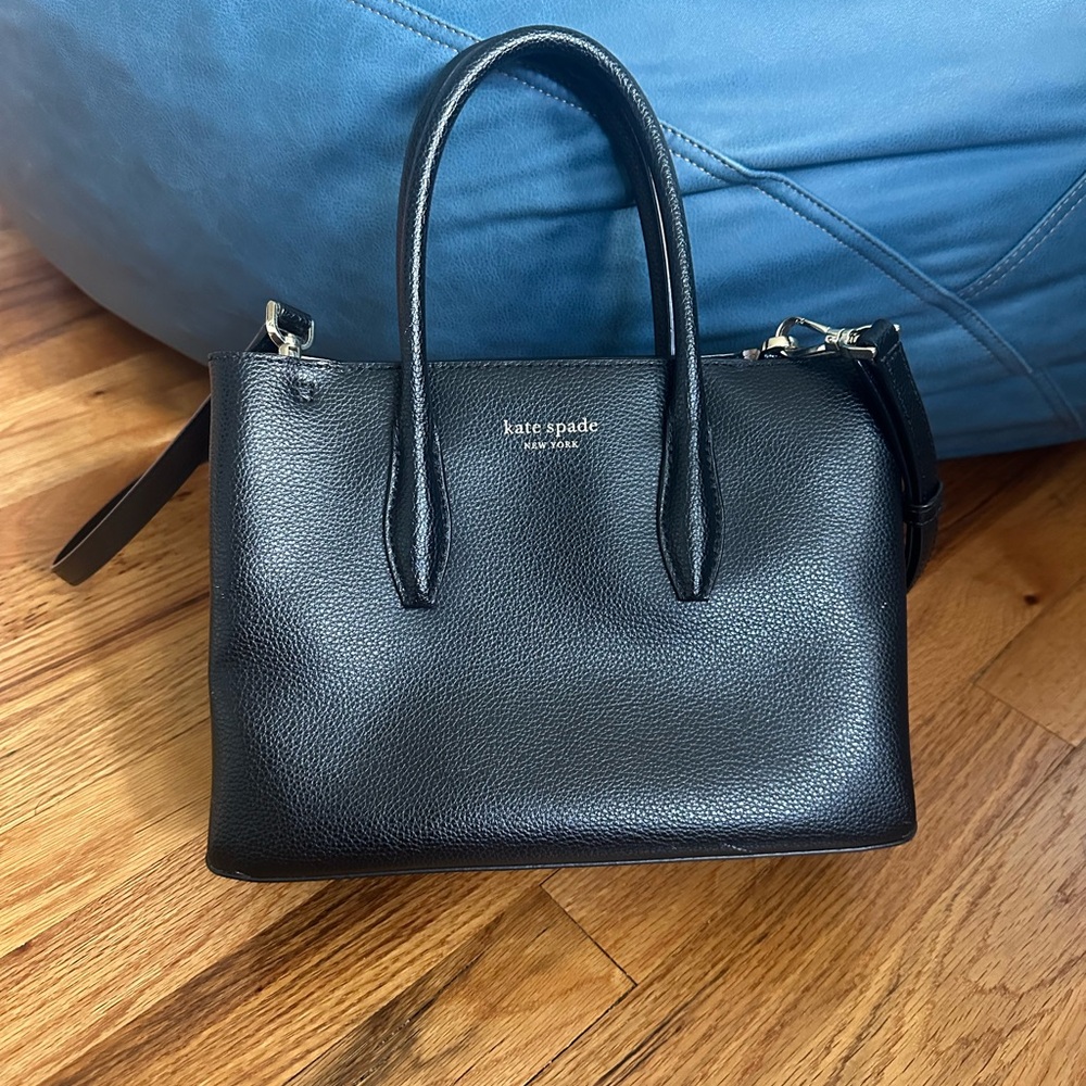 kate spade Black Leather Satchel Handbag